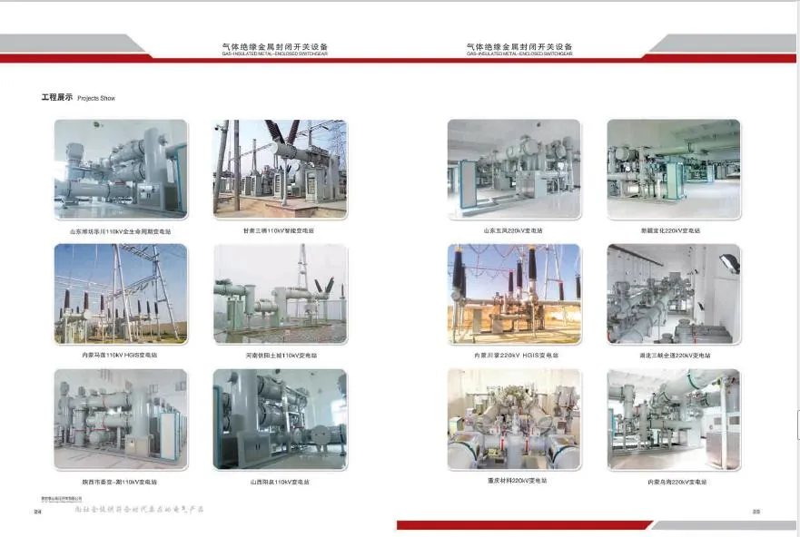 Fs6 Gas Insulated 110 (145) Kv Voltage Class Metal Enclosed Switchgear (GIS)