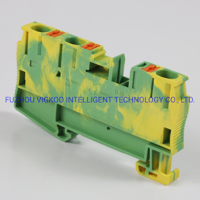 Ground Terminal Block Uj6 -6/1X2jd with Three Connections for The Combination Apply in The Different Occasions