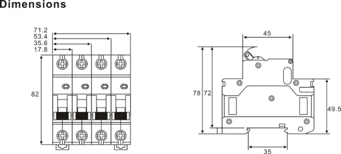 High Breaking Capacity 80A Miniature Circuit Breaker