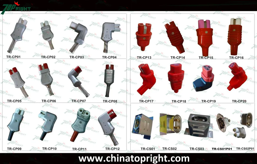 High Quality 2pins Aluminum Body with Silicone Head Plug