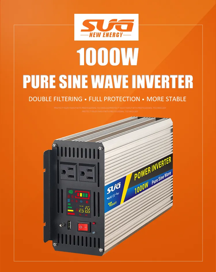 High Quality Input Voltage Customization 1000W Inverter with PSE Certificate Socket 12VDC 100VAC