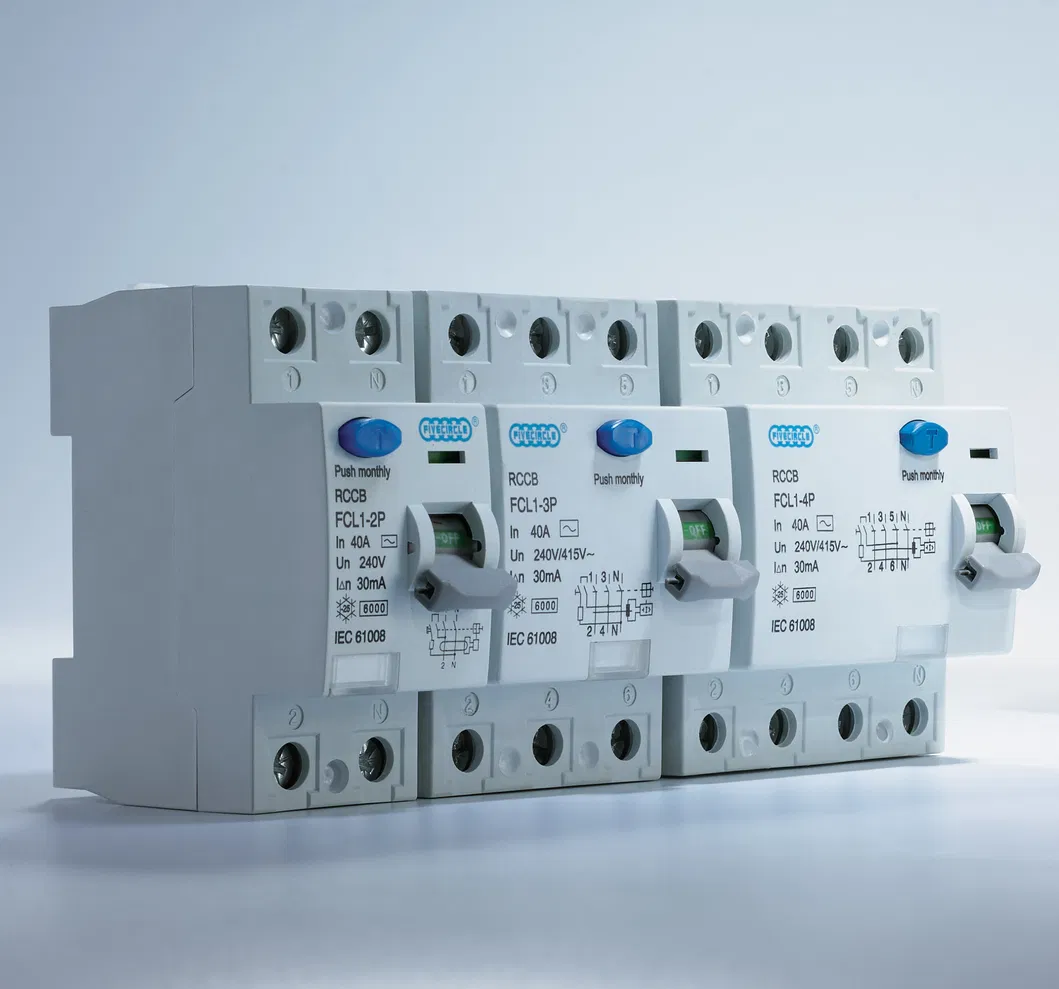 High Quality Magnetic a Type RCCB 4p 40A (FCL1) China Circuit Breaker