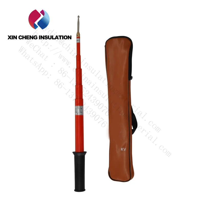 High Voltage 110 Kv Static Copper Earthing Portable 11kv to 500 Kv FRP Discharge Rod