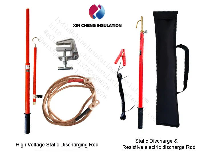 High Voltage 110 Kv Static Copper Earthing Portable 11kv to 500 Kv FRP Discharge Rod