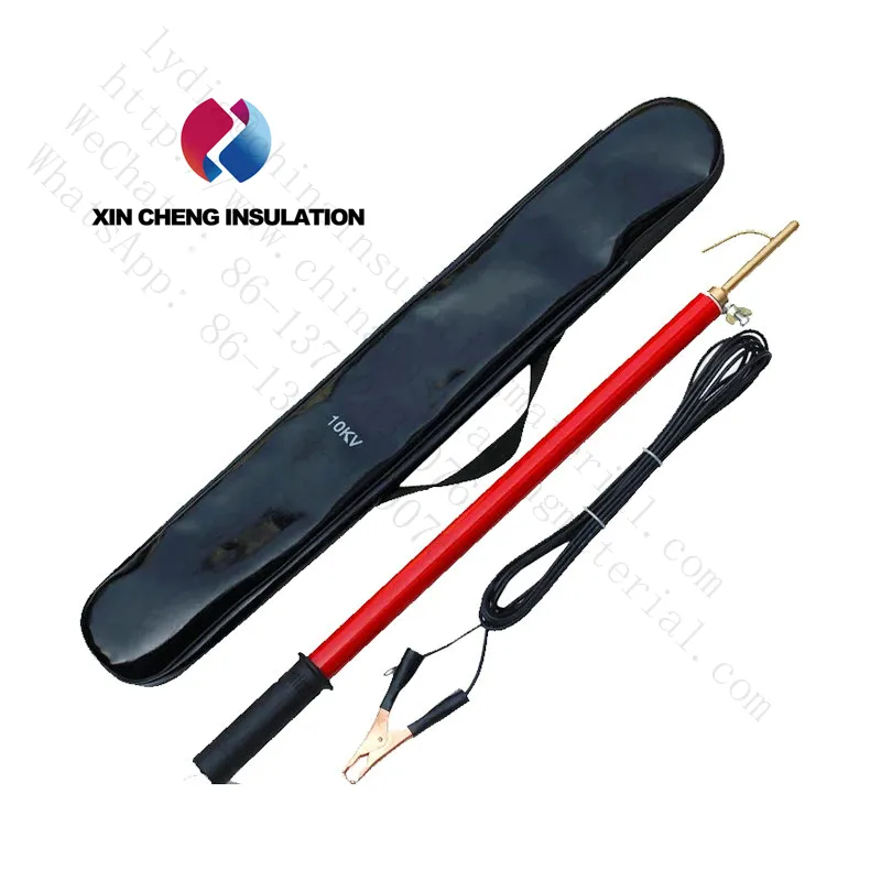 High Voltage 110 Kv Static Copper Earthing Portable 11kv to 500 Kv FRP Discharge Rod