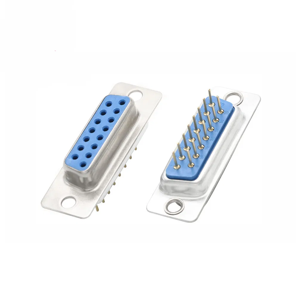 Hole/Pin Female/Male Blue Welded dB09 dB15 dB25 dB37 Connector Socket dB D-SUB Adapter Connector
