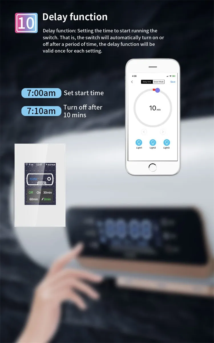 Home Automation WiFi Smart Boiler Switch Compatible with Google Home Alexa