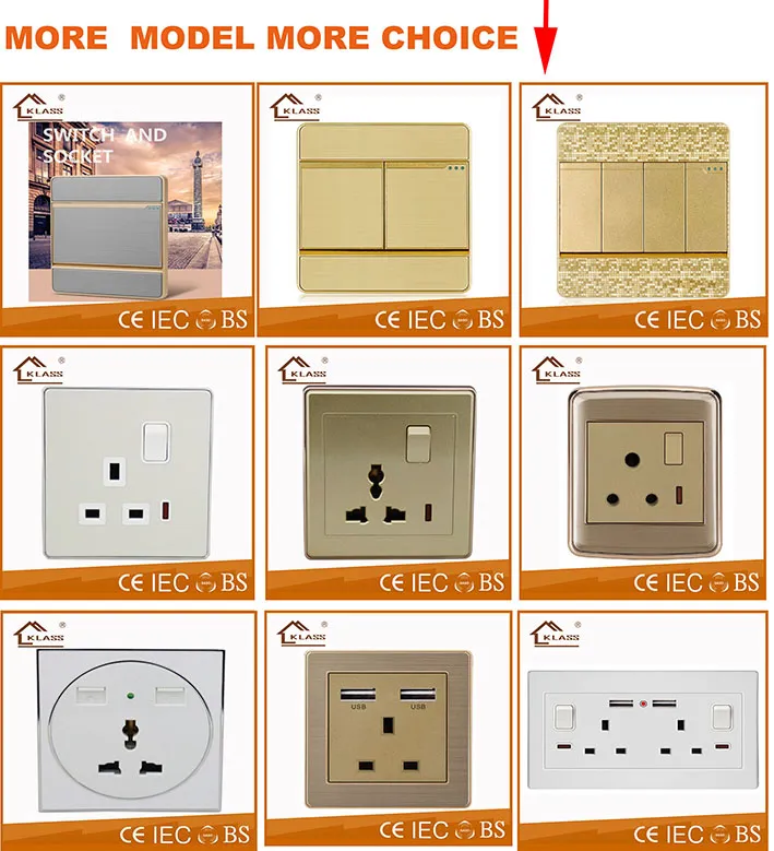 Home Use Hotel Use 250V 10A Golden Color Doorbell with "Do Not Disturb"
