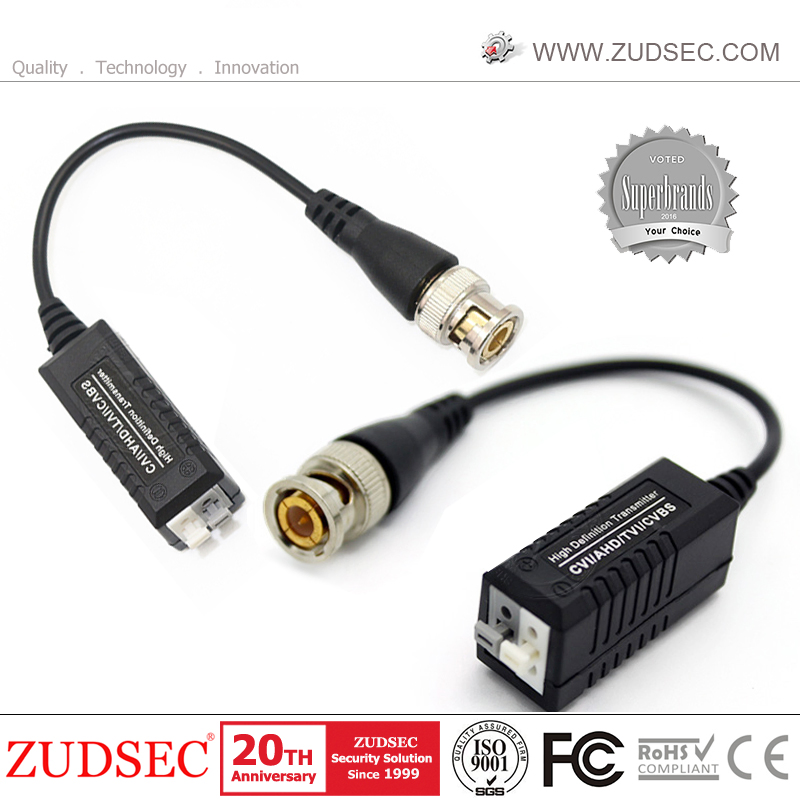 Hot Selling HD-Ahd/ Tvi/ Cvi/ CVBS Surge Protect UTP Video Balun for CCTV Camera