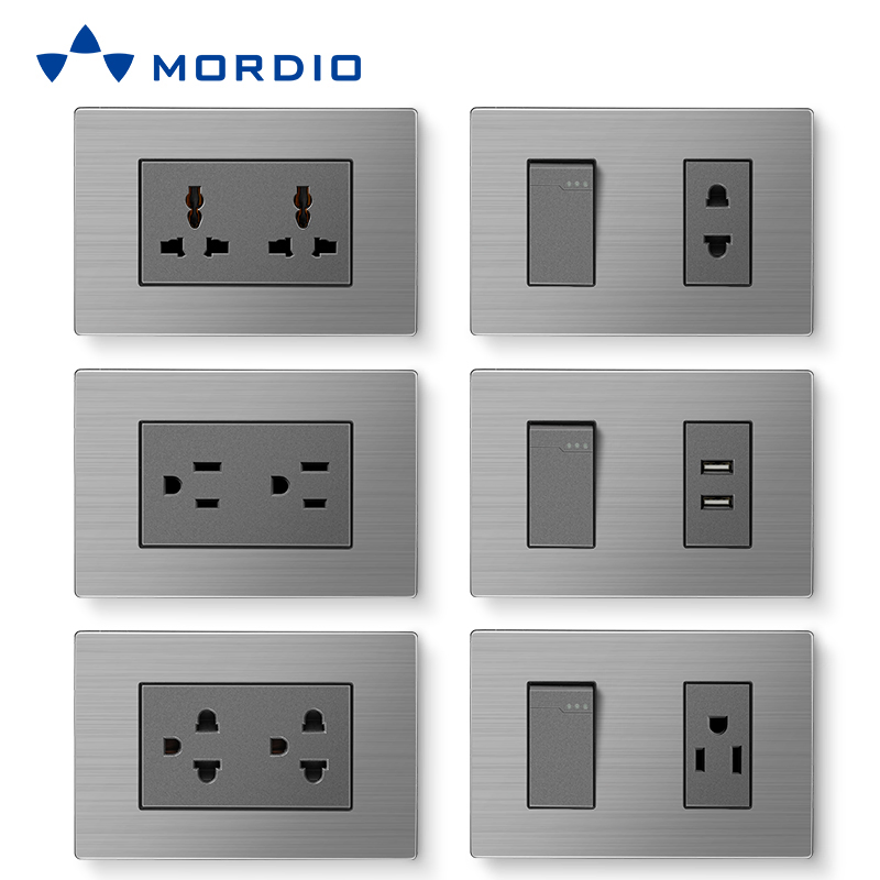 Hot Selling Wholesale Office Hotel Stainless Steel Wall Switch in Ecuador