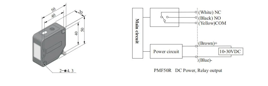 Industry Door Reflective Photoelectric Sensor, Sensor Switch