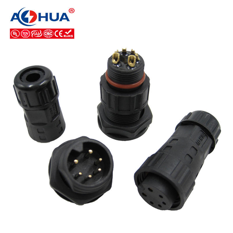 IP67 2+ 3pins Waterproof Pin Plug Wire Connector