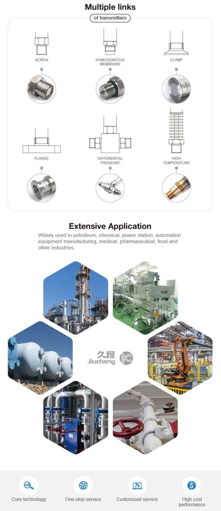 Jc624 Low Cost Pressure Sensor for Medical Equipment