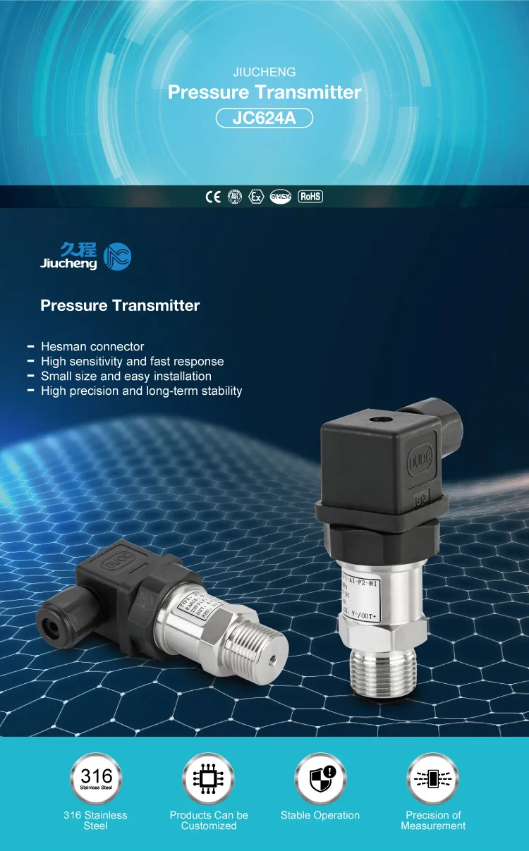 Jc624A General-Purpose Pressure Sensor, Low Cost Pressure Transmitter