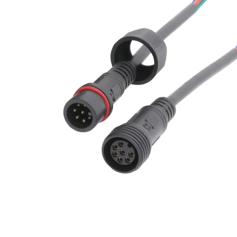 LED Light Over Mold Male to Female Power Cable Outdoor Waterproof Connector