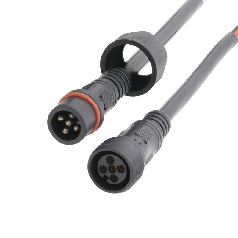 LED Light Over Mold Male to Female Power Cable Outdoor Waterproof Connector