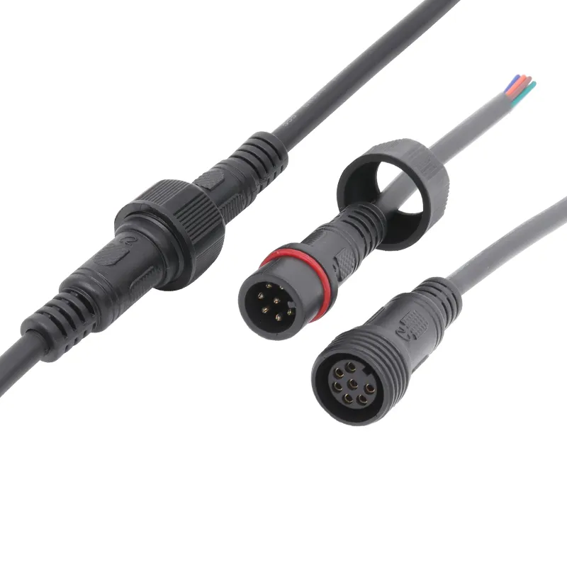 LED Light Over Mold Male to Female Power Cable Outdoor Waterproof Connector