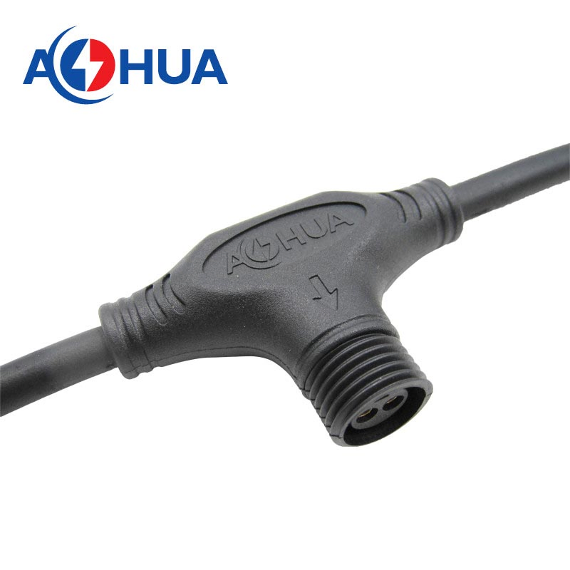 LED Street Light IP65 Waterproof 2 Pin T Connector Wire Splitter