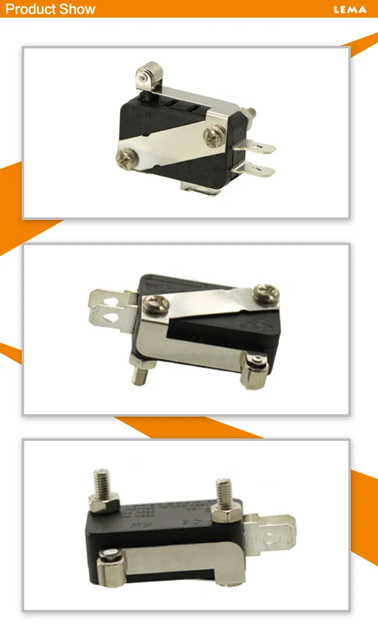 Lema 16A Kw7-33 Roller Lever Spdt Snap Action Micro Switch