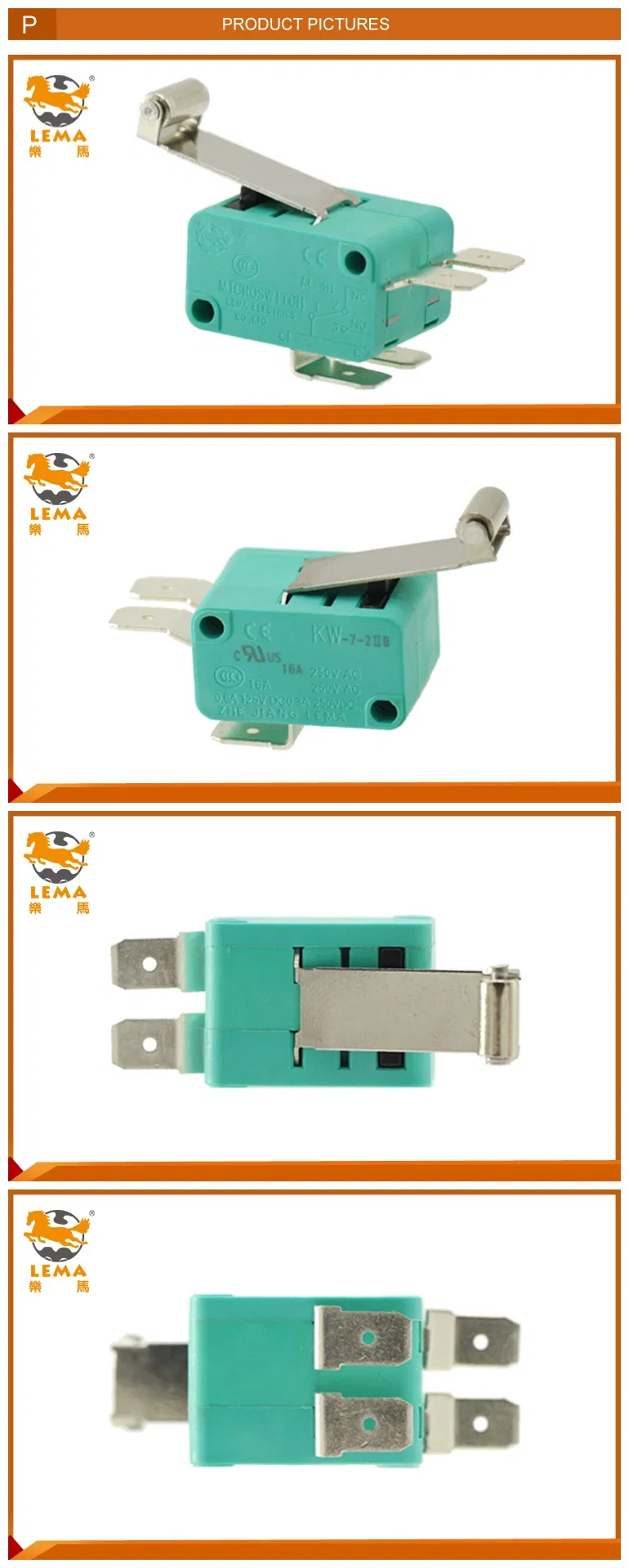 Lema Green Kw7-2iib Lever Micro Switch