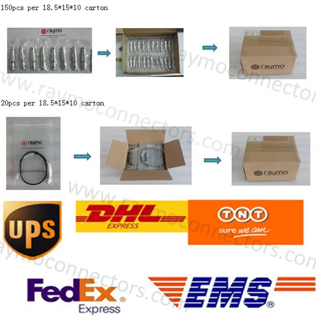 Lemos Ehg 0b 305 Panel Mount Fixed Receptacle 2 3 4 5 6 7 8 9 Pins Circular Connector with Protruding Shell