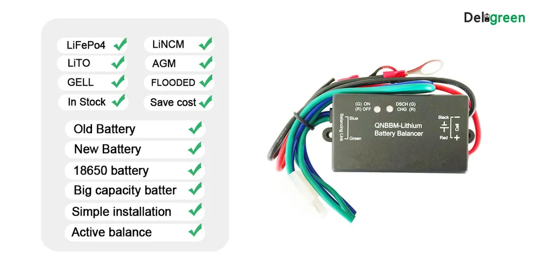 Lithium Battery Equalizer 1s Single Balancer with Instruction LED Light