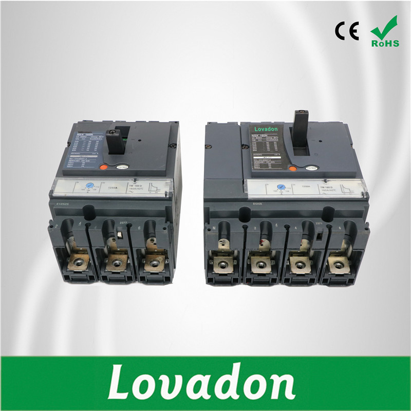 Lovadon Plastic Good 250AMP Circuit Breaker Price Electric Moulded Case Circuit Breaker MCCB