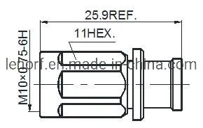 Low Pim Connector Nex10 Male Connector Solder for 1/4" S Cable