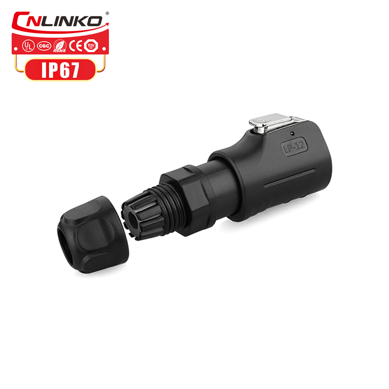 Lp12 6pin Male Female Panel Mount Cable Connector