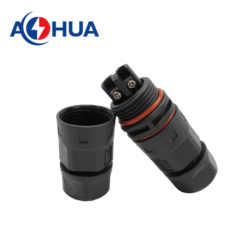 M20 4pin Power Cable IP67 L Type Waterproof Connector Screw Type