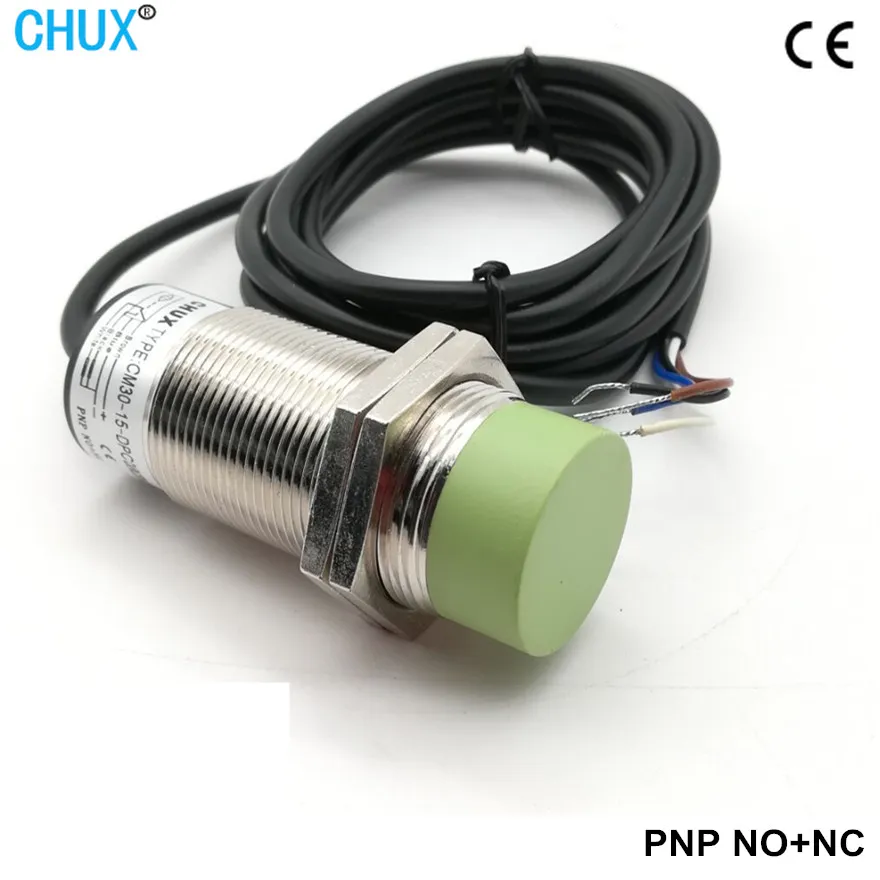 M30 Cylinder PNP No 15mm Count Bottles Capacitive Proximity Sensor Switch