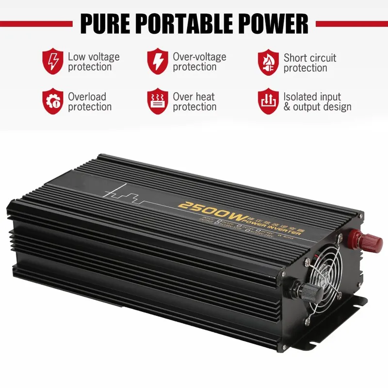 Modified Sine Wave Inverter off Grid Power Inverter 2500W 12V to 220V