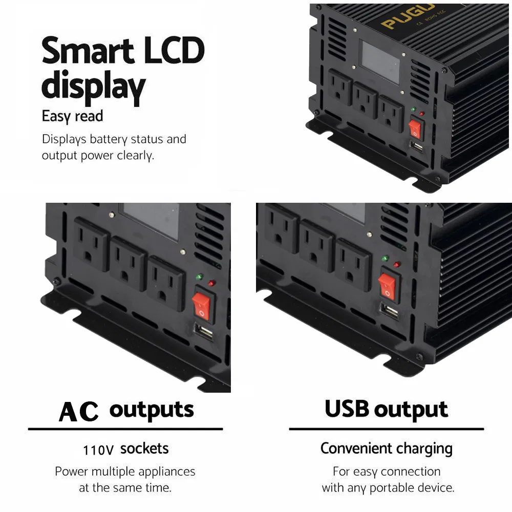 Modified Sine Wave Inverter off Grid Power Inverter 2500W 12V to 220V