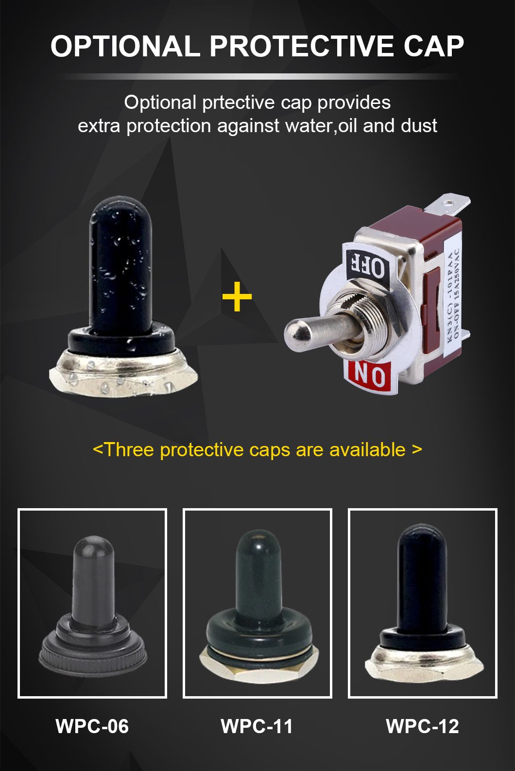 Mts-203ra 6mm on-off-on Latching 3 Positions 6pins Dpdt Double Pole Double Throw PC Terminal Toggle Switch