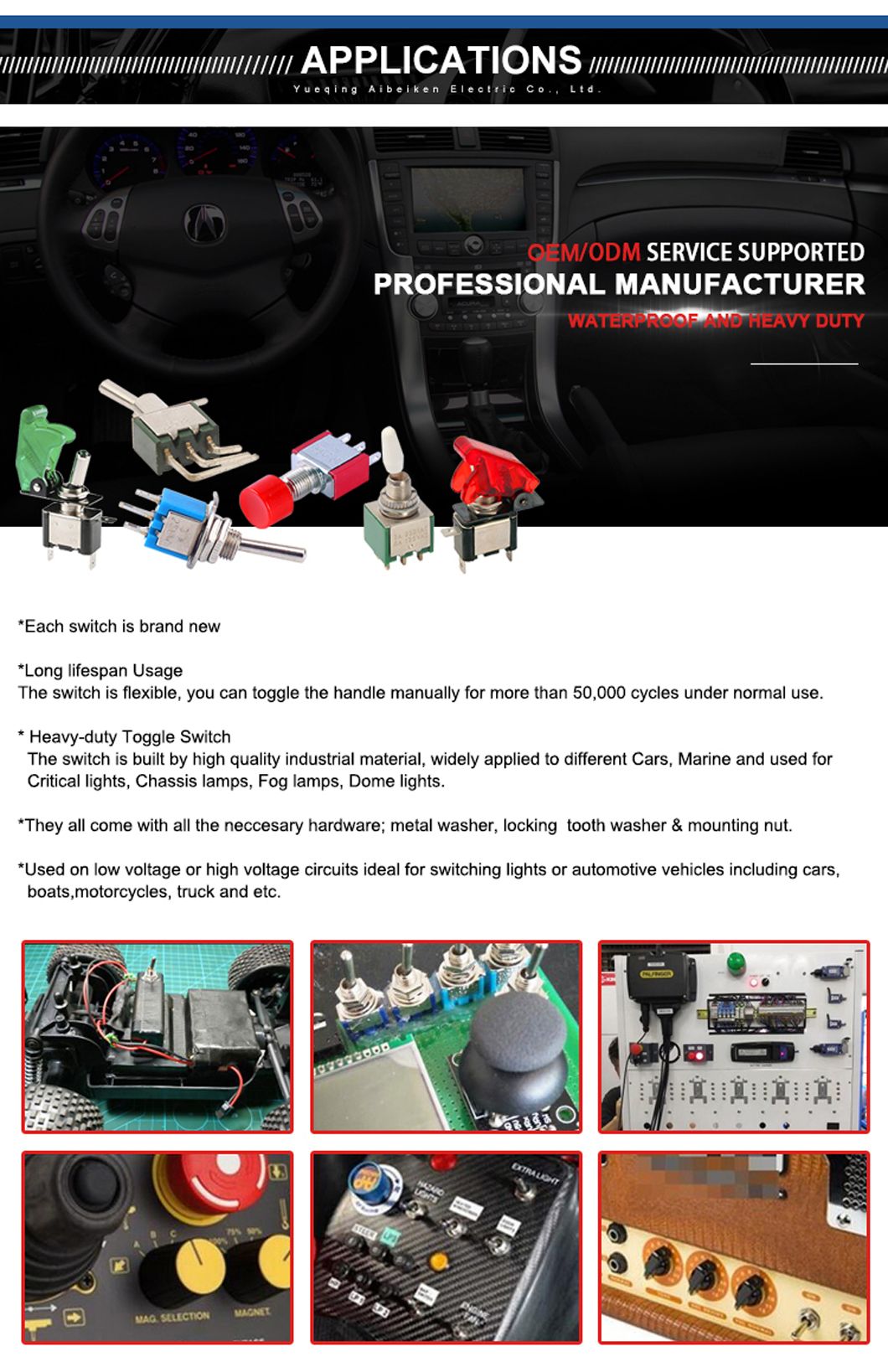Mts-203ra 6mm on-off-on Latching 3 Positions 6pins Dpdt Double Pole Double Throw PC Terminal Toggle Switch
