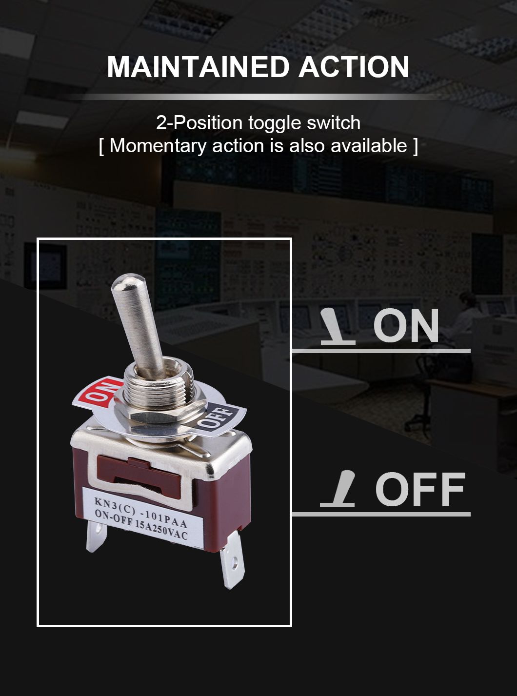 Mts-203ra 6mm on-off-on Latching 3 Positions 6pins Dpdt Double Pole Double Throw PC Terminal Toggle Switch