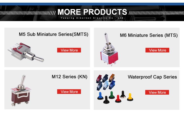 Mts-203ra 6mm on-off-on Latching 3 Positions 6pins Dpdt Double Pole Double Throw PC Terminal Toggle Switch