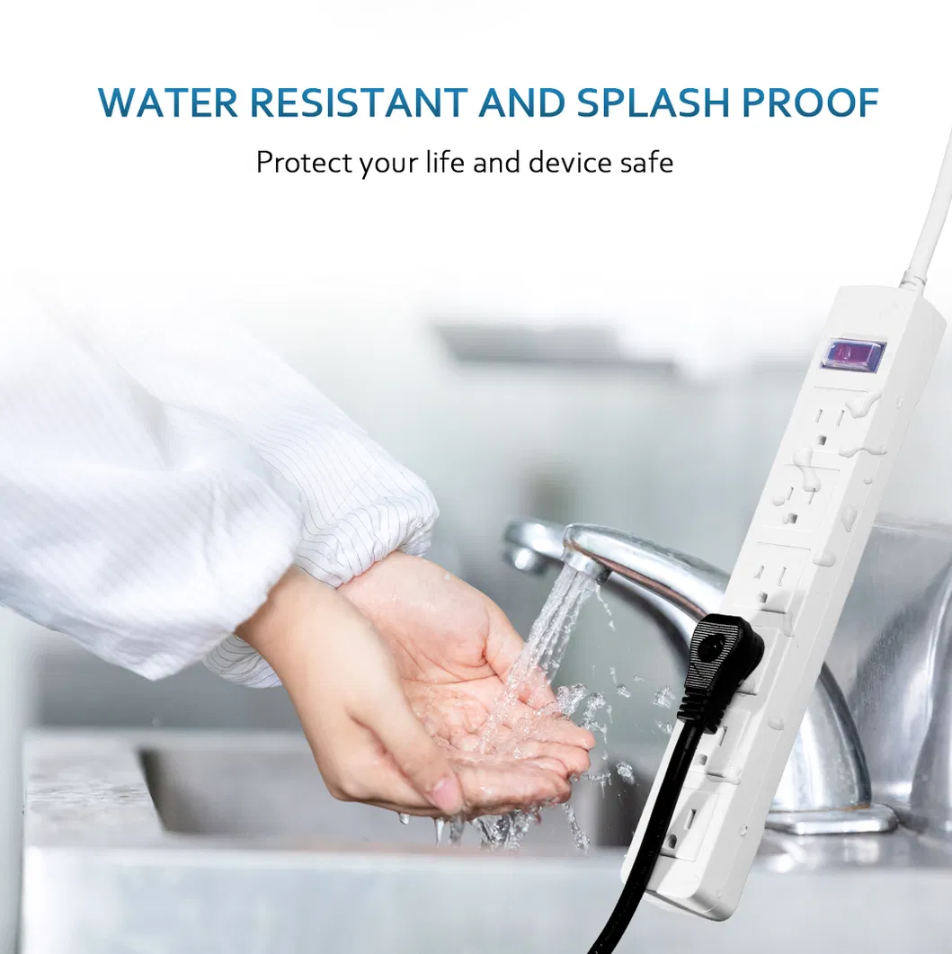 Multiple Outlets Electric Shockproof Waterproof Power Strip Switch Socket
