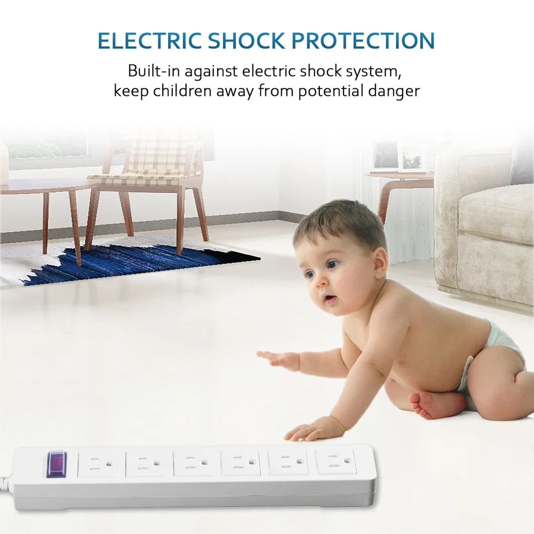 Multiple Outlets Us Standard Waterproof Power Strip ETL/UL Extension Socket Lead