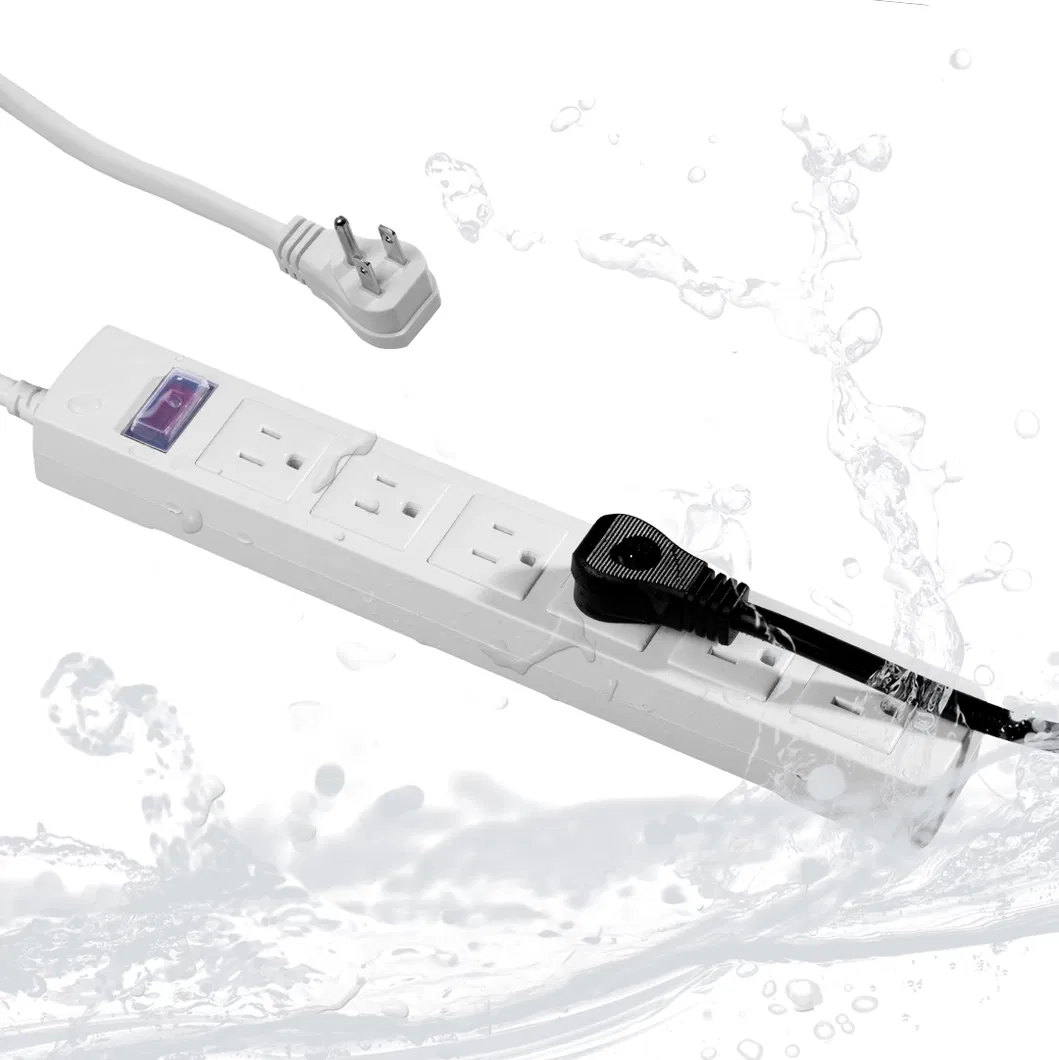 Multiple Outlets Us Standard Waterproof Power Strip ETL/UL Extension Socket Lead