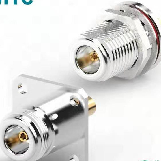 N-Kfb3, N- Kyb3 , N Female 4 Hole Flange, N Female Jack Bulkhead Coaxial Cable Connector for 141