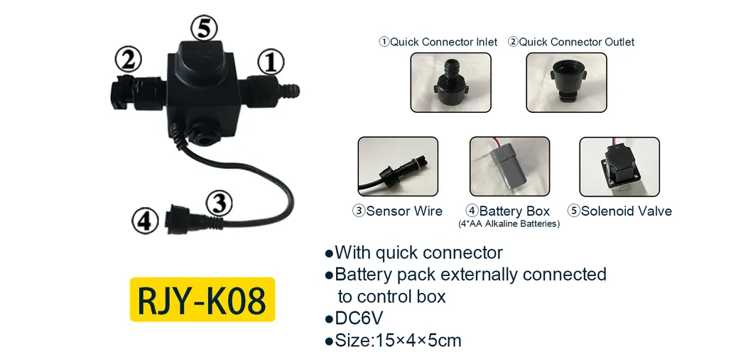 New Design DC Sensor Solenoid Water Swith Control Box for Basin Kitchen Faucet