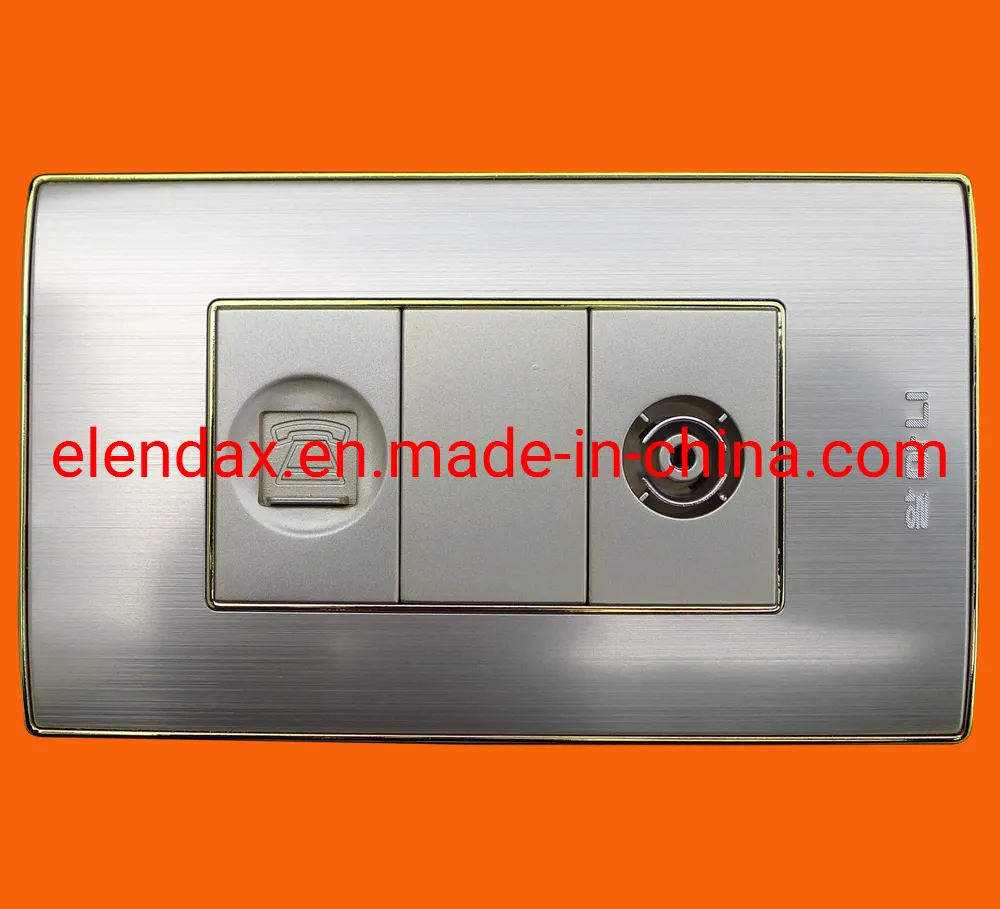 New Wall TV Socket with Tel Socket (AL2078S)