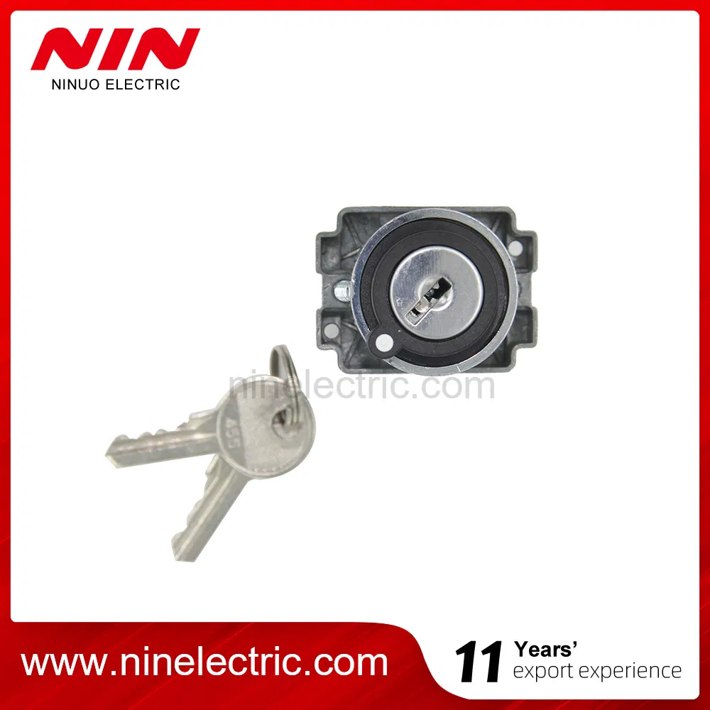 Nin Xb2- Bg61 Best Quality 22mm High Quality Metal 2 Position Push Button Key Stay Put Selector Key Switch for Industry
