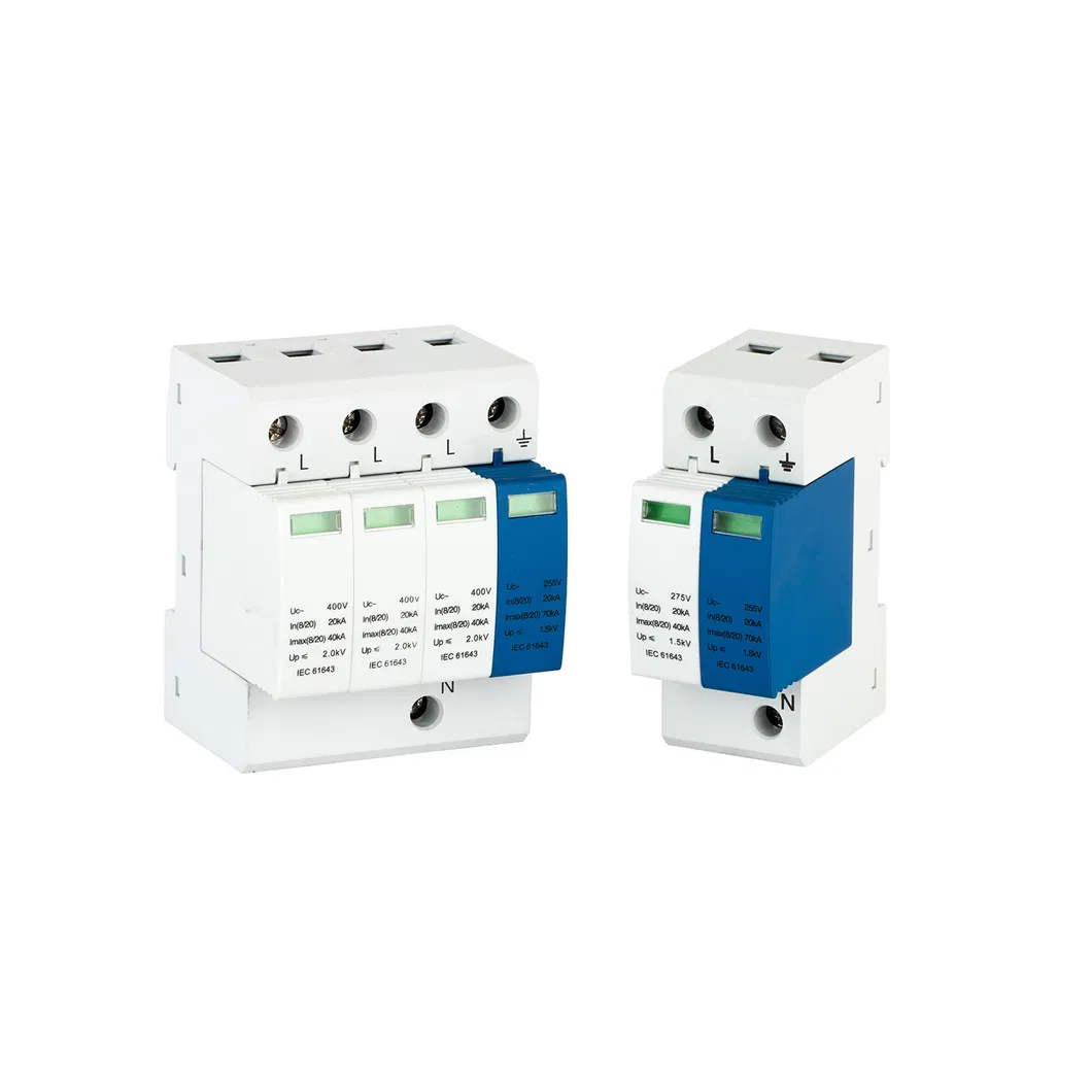 Npe Surge Protective Device SPD Surge Protector 1p+Npe 2p+Npe 3p+Npe 20-40ka
