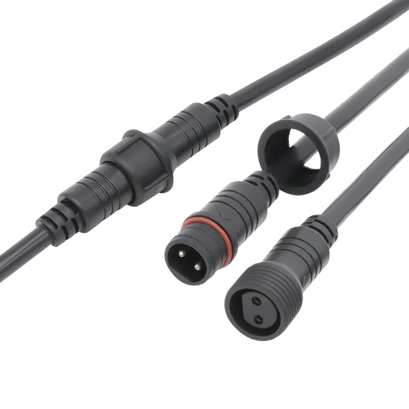 Outdoor Male to Female 2 Pin IP65 Waterproof LED Power Connector