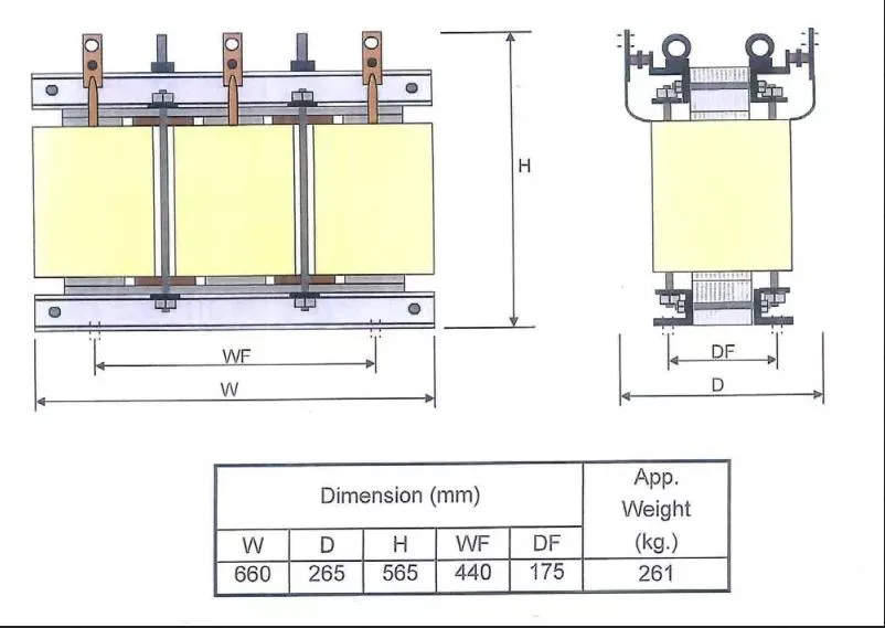 Outdoor Scb13 315kVA 10kv 11kv Dyn11 Dry Type Distribution Transformer with Stainless Steel Enclosure