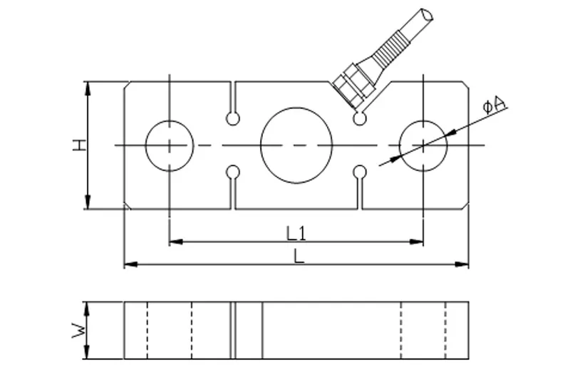 Overhead Crane Sensor Tension Load Cell 100t