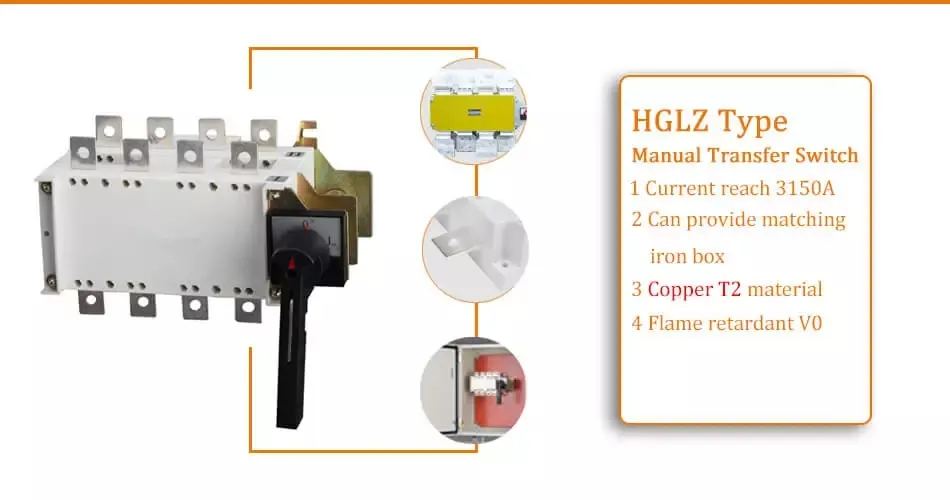 Photovoltaic DC Isolator Switch Hglz-1600A 4p