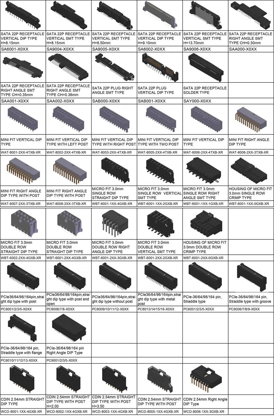 Pin Header 12p 14p 16p 18p 20p 22p 24p 26p 28p 30p Socket Double Housing